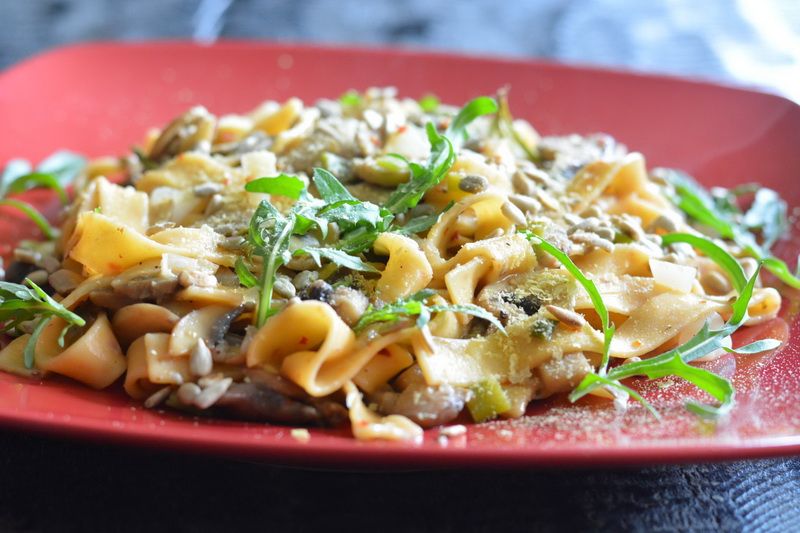 creamy mushroom pasta