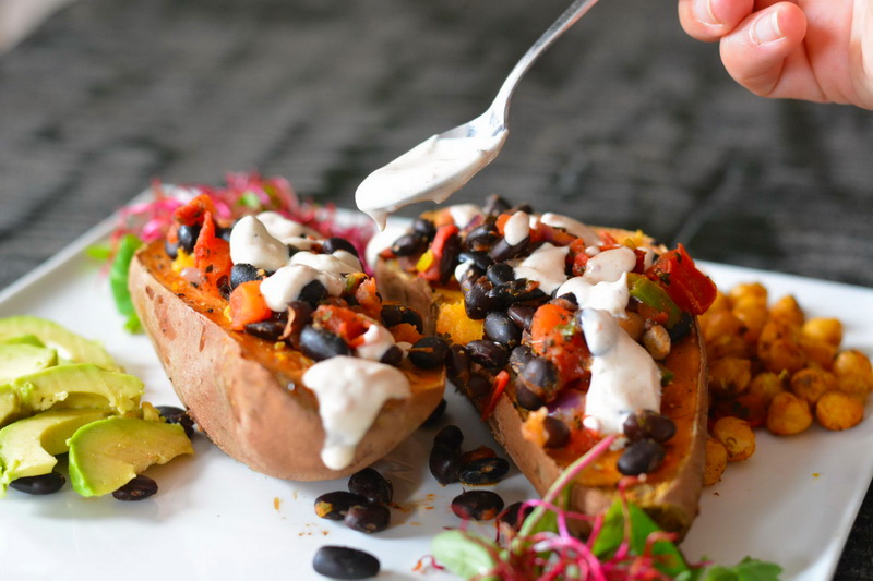 baked sweet potatoes