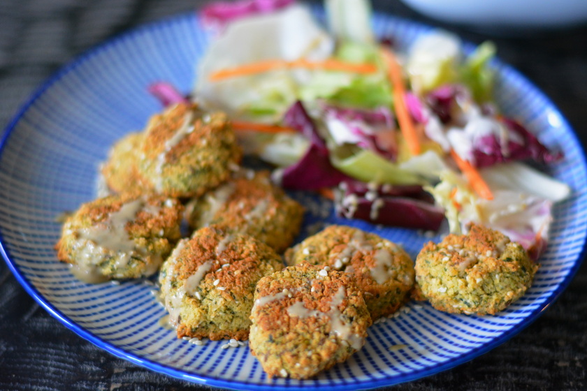 oven-baked falafel