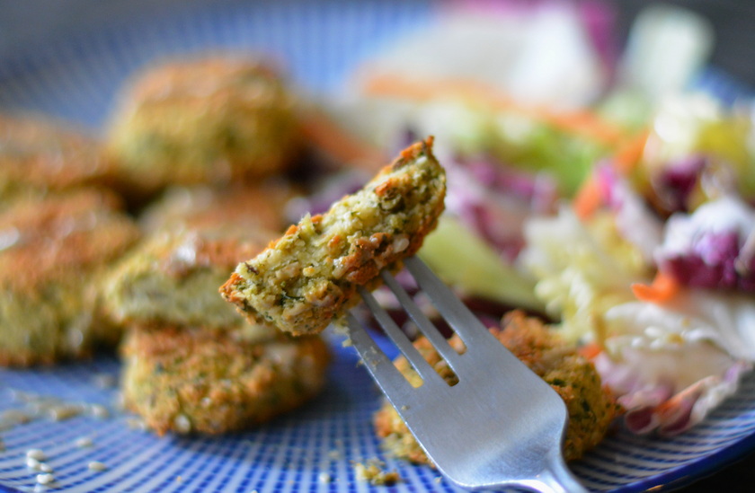 oven-baked falafel