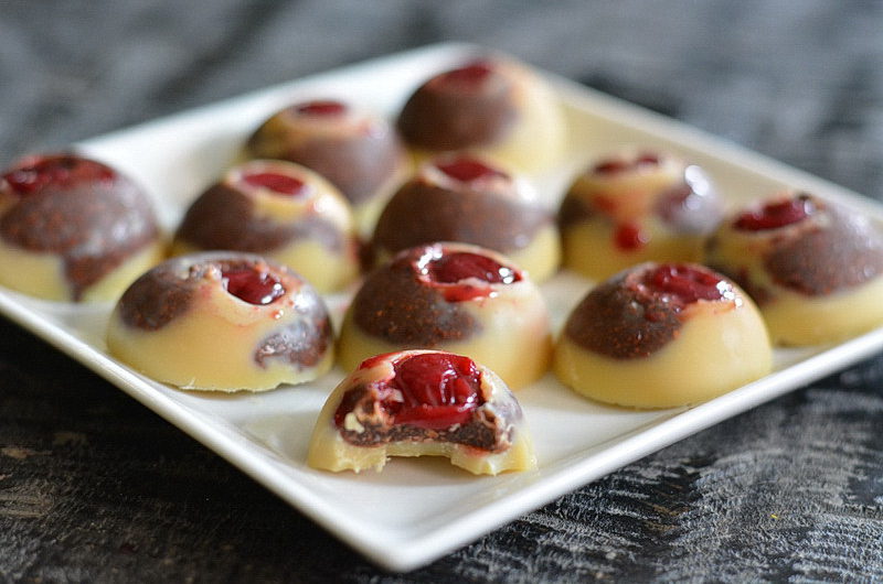 Crisp choc cherry bonbons 