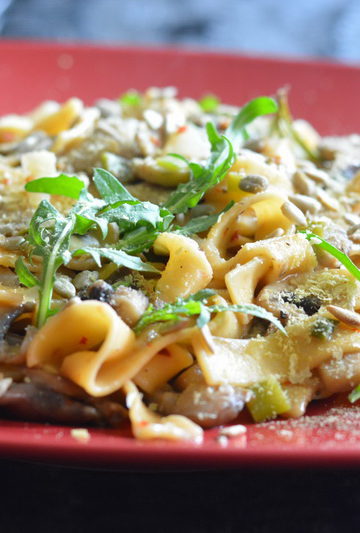 creamy mushroom pasta