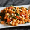 saffron chickpea with hazelnuts