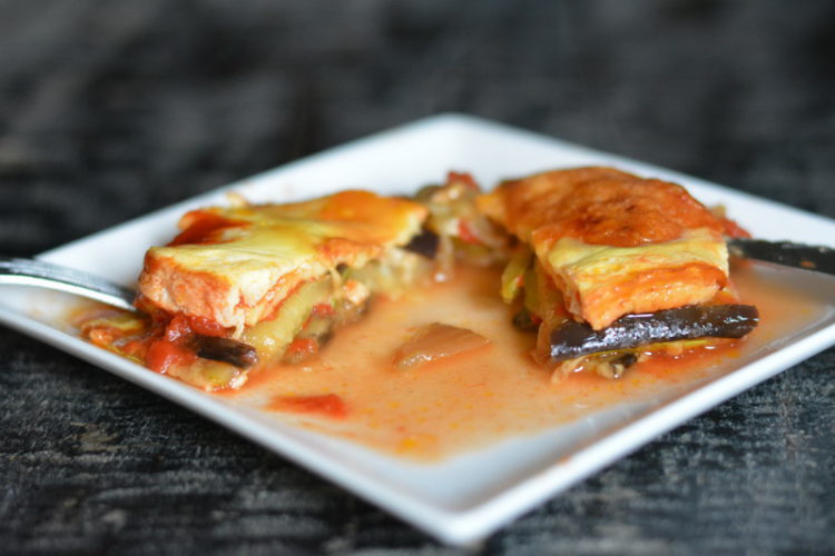 vegetarian eggplant moussaka