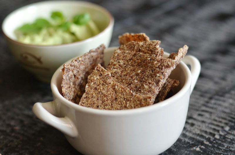 Homemade mixed quinoa crackers