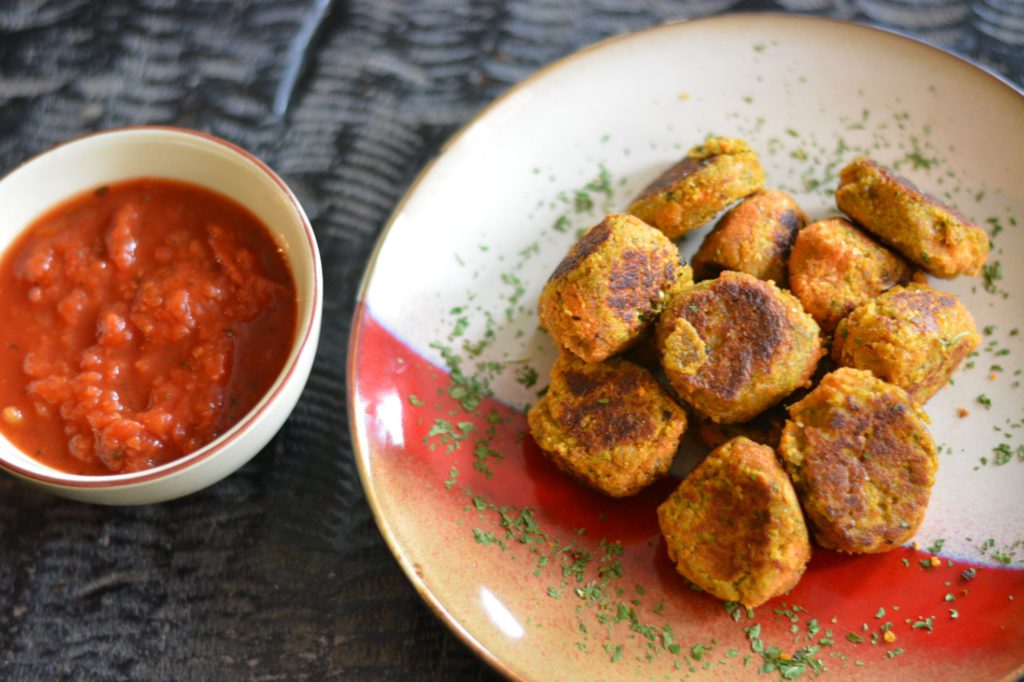 red lentil balls