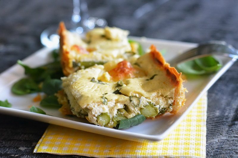 asparagus cheese tart