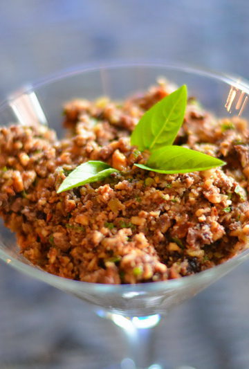 olive and almond tapenade