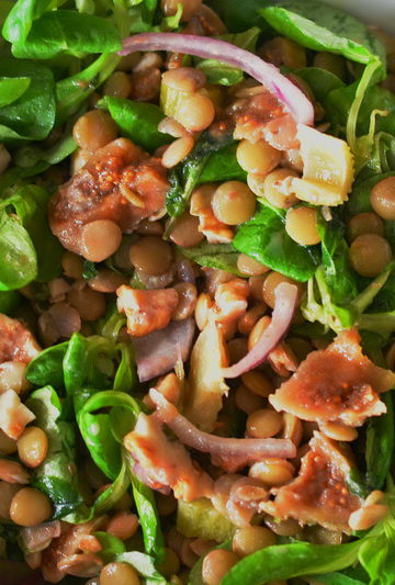 green lentil salad