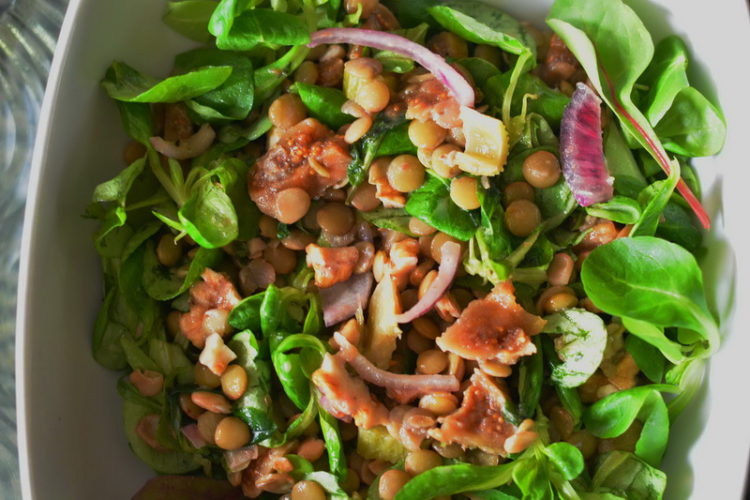 green lentil salad