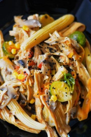 tofu pasta with veggies